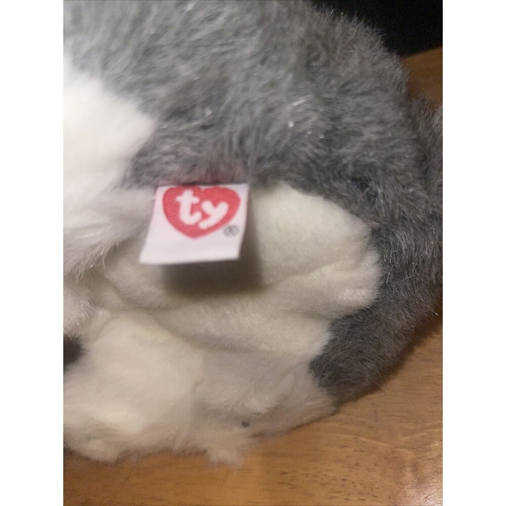 Ty Dakota Husky Dog Wolf 10" Stuffed Animal Plush 1994 Realistic Wolf Dog - Picture 3 of 16